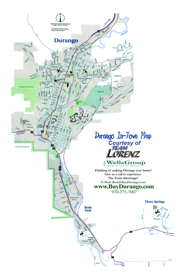 Durango City Map
