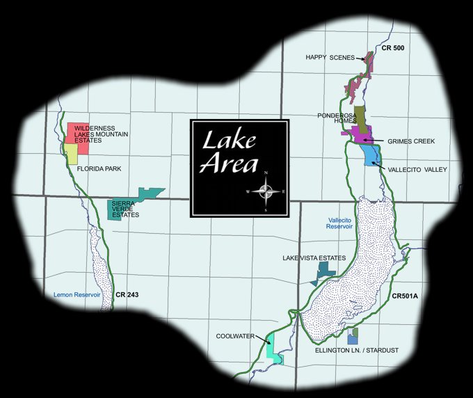 Neighborhood Lake Area Durango map