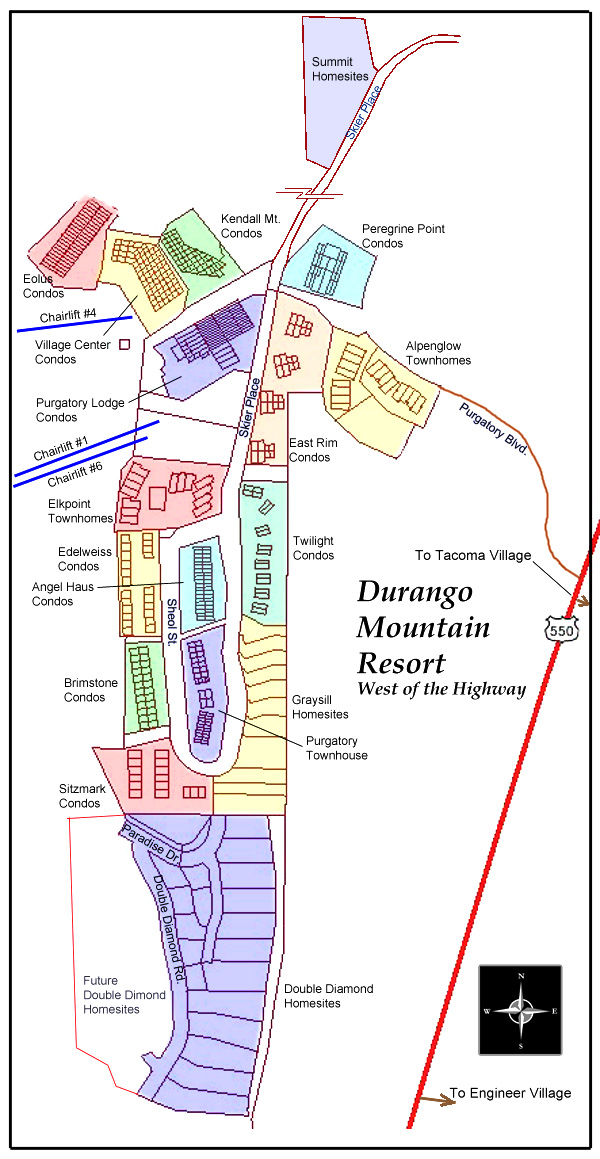 Durango Colorado Neighborhoods at Purgatory and Durango Mountain Resort