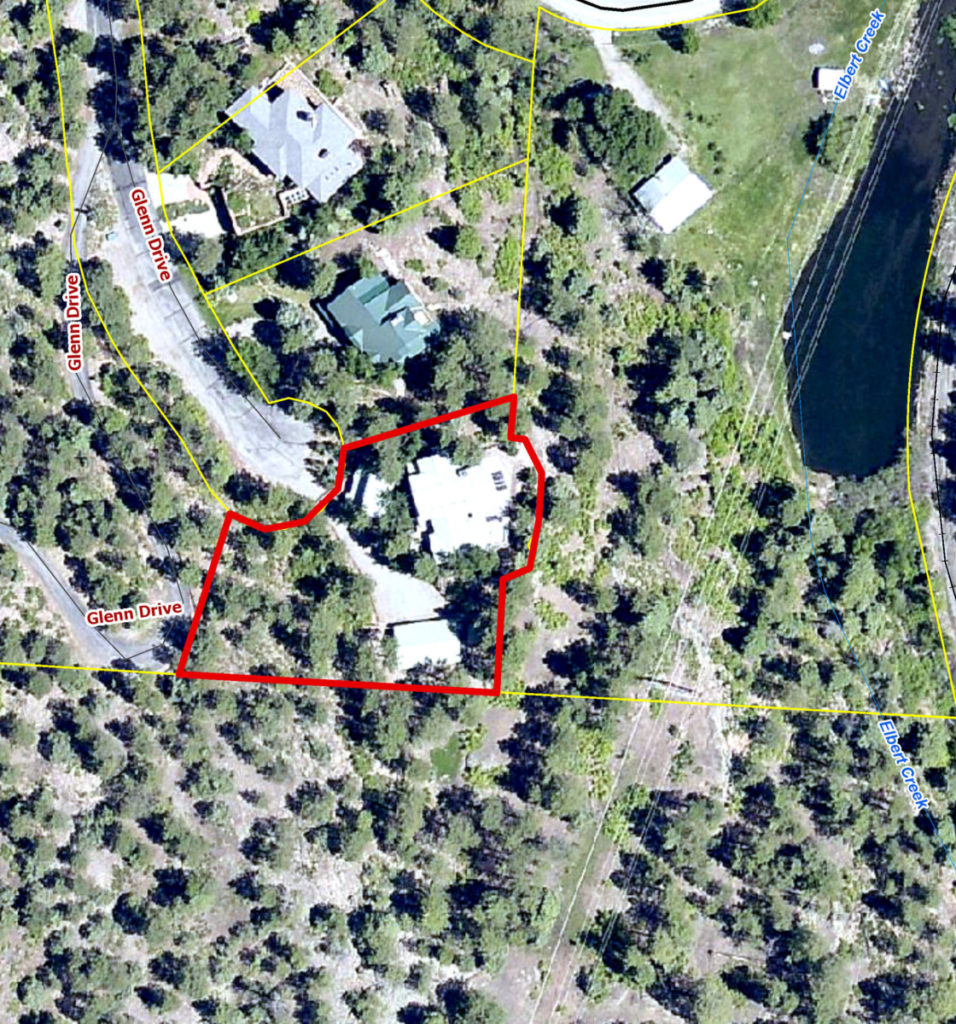 Homes for sale in Durango CO 165 Glenn Drive GIS aerial