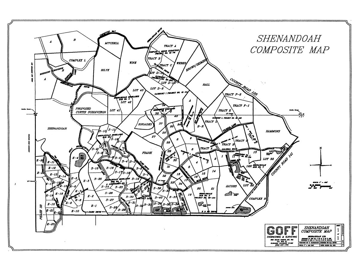 Shenandoah Subdivision Composite Map